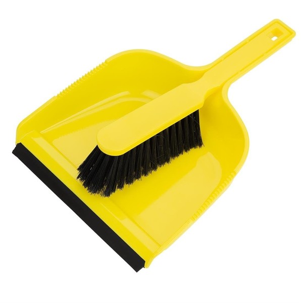 Jantex Dustpan & Brush Set, Yellow