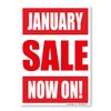 January Sale Sign, Window, wall Shops promotional advertising, A1 841x594mm,