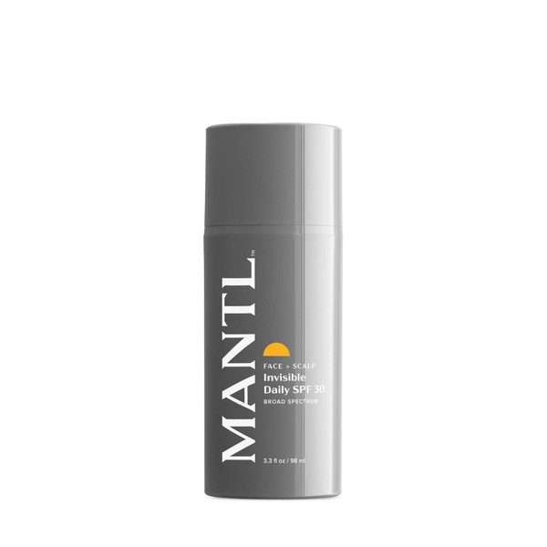MANTL Invisible Sunscreen For Face and Body - TSA Approved 3 oz Mini Sunscreen Travel Size - Dermatology Sunscreen SPF 30 - Daily Clear Sunscreen for Black Skin, Light Skin, Men, Women, and Kids.
