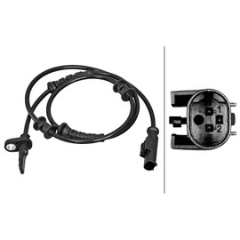 HELLA 6PU 358 217-261 Sensor, Wheel Speed – 2-Pin – Cable: 885 mm