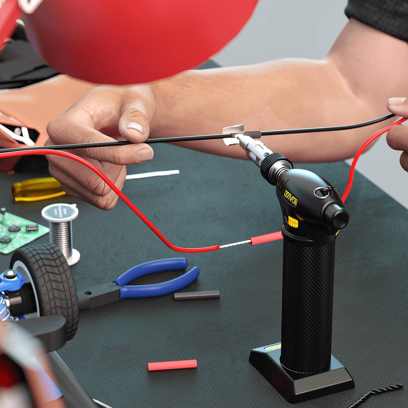 LEXIVON Butane Torch Multi-Function Kit | Premium Self-Igniting Soldering Station