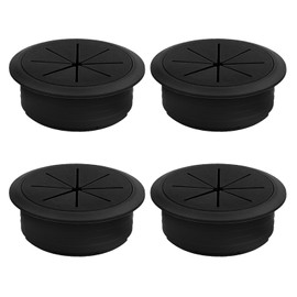 THETAG Cable Grommets Plastic Flexible Cable Grommet Pack of 4 50 mm Cable Grommet Cable Hole Cover for Desk Computer Desk Worktop Furniture