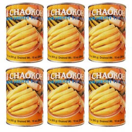 Chaokoh Bamboo Shoot Tip Whole in Water (6 Pack, Total of 120oz)