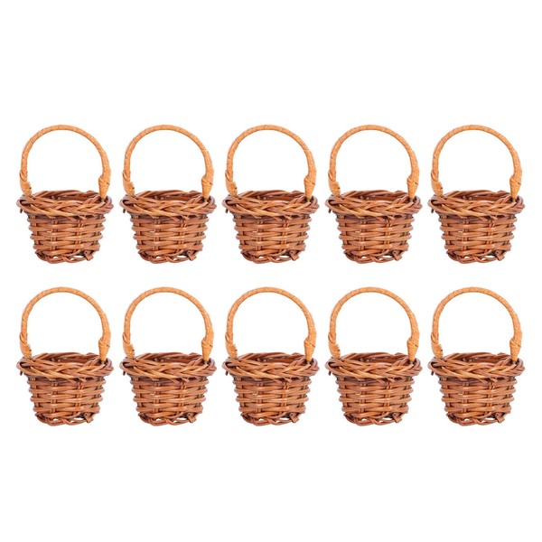 Cabilock Rattan Basket, Braided Flower Basket, Fruit Basket, Mini Wicker