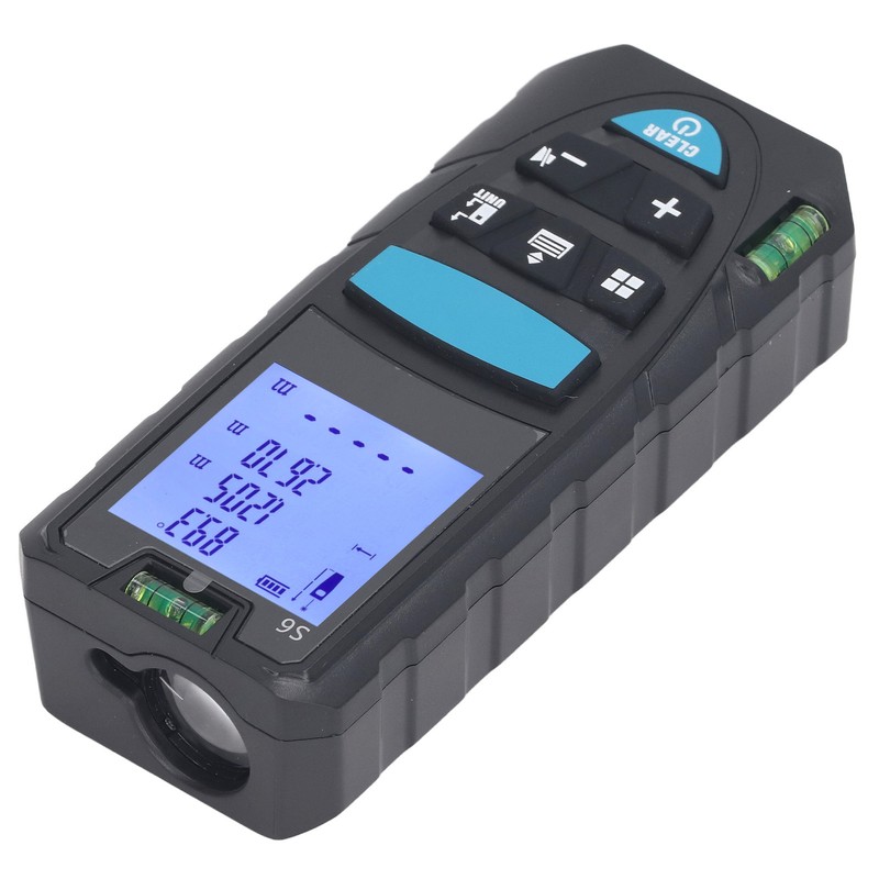 Distance Measure 100m Distance Meter Digital Display with Bubble Level