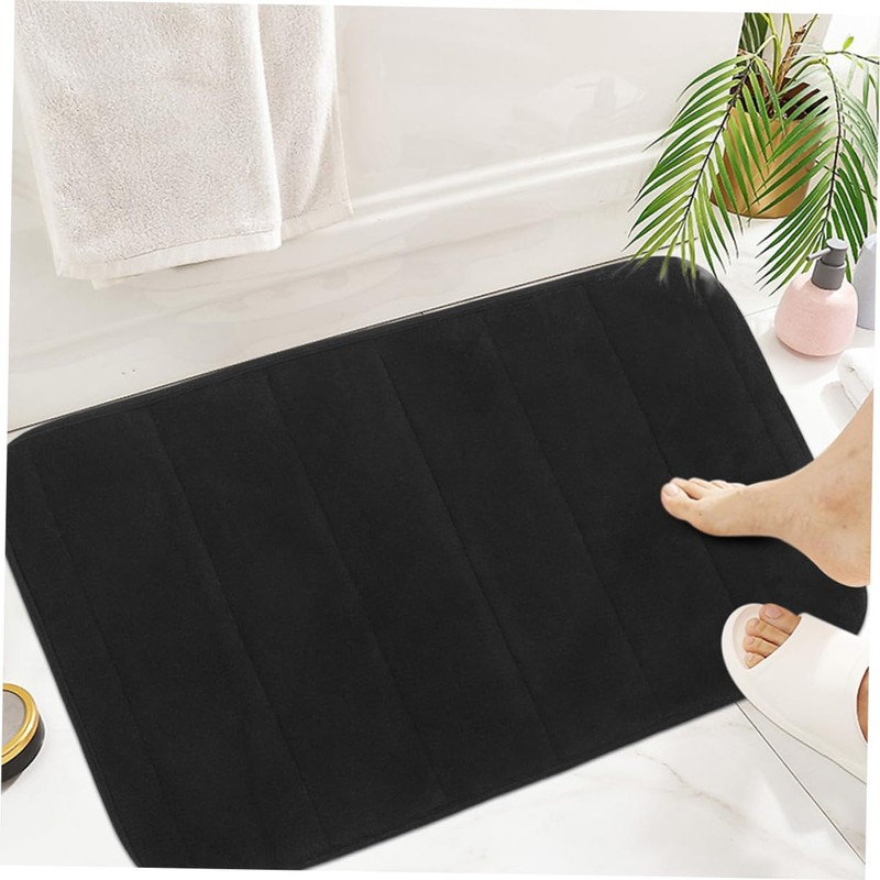Ciieeo 2pcs Memory Foam Entrance Rug Absorbent Front Door Mat