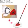 4 Rotating mop Replacement Heads, mop Refills Compatible with for