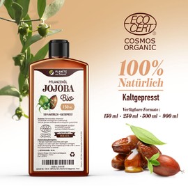 Jojoba Oil Organic 500 ml - 100% Organic, Pure, Natural & Cold Pressed