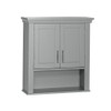 RiverRidge Somerset Two-Door, Gray Wall Cabinet