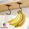 bussdis Short Banana Hook Under Cabinet - 2 Pack Adhesive