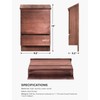 Incly Bat House for Outdoors 15"x9.2"x3.2" Shelter Box kit Double