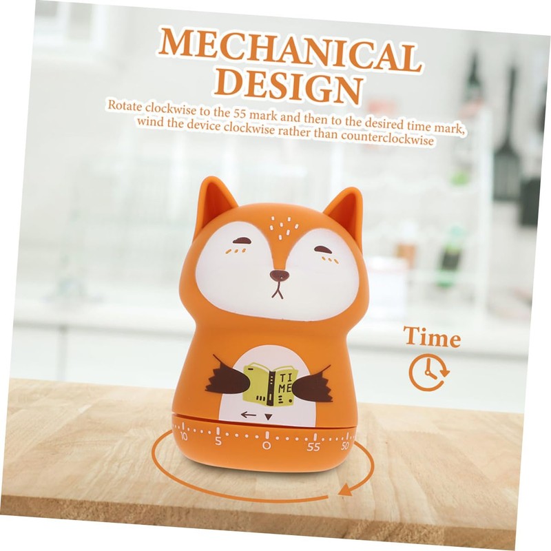 GRIRIW 2pcs Animal Shape Cooking Timer Cute Cartoon Countdown Timer