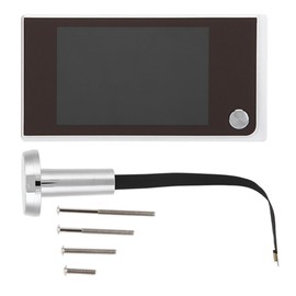 ​Rankomu 3.5 Inch Digital Door Viewer Camera with 120° Wide Angle, HD LCD Screen, 24/7 Monitoring, Easy Installation for Front Door Security, Compatible with 14-28 mm Hole & 35-100 mm Door Thickness