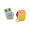 Ipotkitt 20pcs Random Game Themed Enamel Charms Dice Shaped Metal