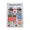 Kungfu Graphics Racing Sponsor Logo Micro Decal Sheet, Stickers