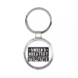 Gift Keychain : World Greatest STEPFATHER Family Christmas Birthday Father