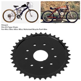 Akozon 36 Teeth 6 Hole Motorcycle Sprocket Sprocket Sprocket For 415 Chain For 49cc 50cc 60cc 80cc Motorised Bicycle Push Bike