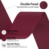 MEEDEE Burgundy Grosgrain Ribbon 1-1/2 Inch Grosgrain Hair Ribbon 50