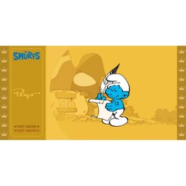 Cartoon Kingdom Collectible CK Golden Ticket The Smurfs (Poet Smurf)