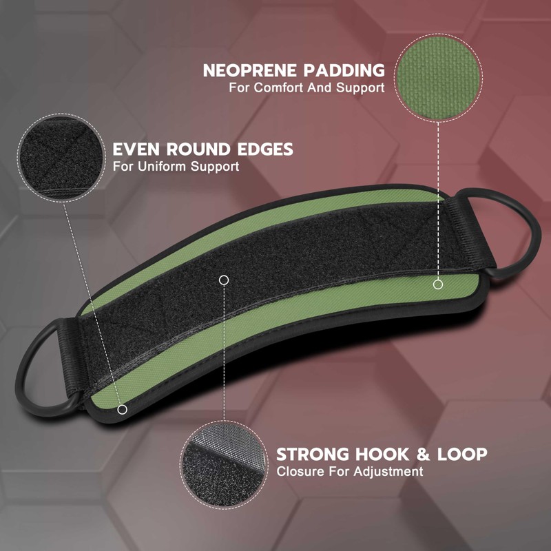 AQF Ankle Straps for Cable Machines Attachment - Neoprene Padded
