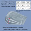 SPORCLO 3 Layer Adjustable Orthopedic Heel Lift for Supination &