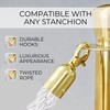 4 Pack of Stanchion Set for Party - White VIP