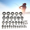 Fishing Rod Guide Ceramic Ring Repair Kit Stainless Steel Telescopic