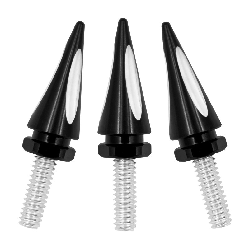 HDBUBALUS Spike Windshield Windscreen Black Screws For Harley Street Electra