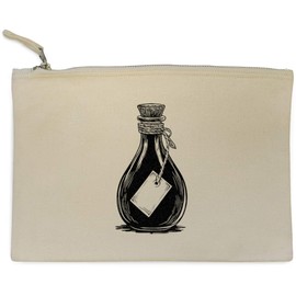 'Vintage Potion Bottle with Tag ' Canvas Clutch Bag/Accessory Case (CL00043590)
