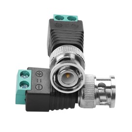 YAODHAOD BNC to Cat5e Adapter BNC Male to Terminal Solderless Connector BNC Video Balun Male Plug Connector for CCTV Surveillance Cable Ethernet Speaker (5 Pieces) (5 x BNC Plug)