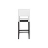 Linon Vega White Barstool, 19" W x 20" D x