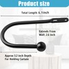 VRSS Wall Mount Curtain Tiebacks Drapery Holdbacks Curtain Holdback Hooks