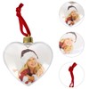 Cabilock Pack of 6 Christmas Clear Plastic Hanging Photo Frame