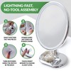 Oval Personal Makeup Mirror with Lights - Magnifying Mirror Light