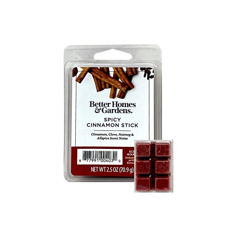 Better Homes and Gardens Spicy Cinnamon Stick Scented Wax Cubes