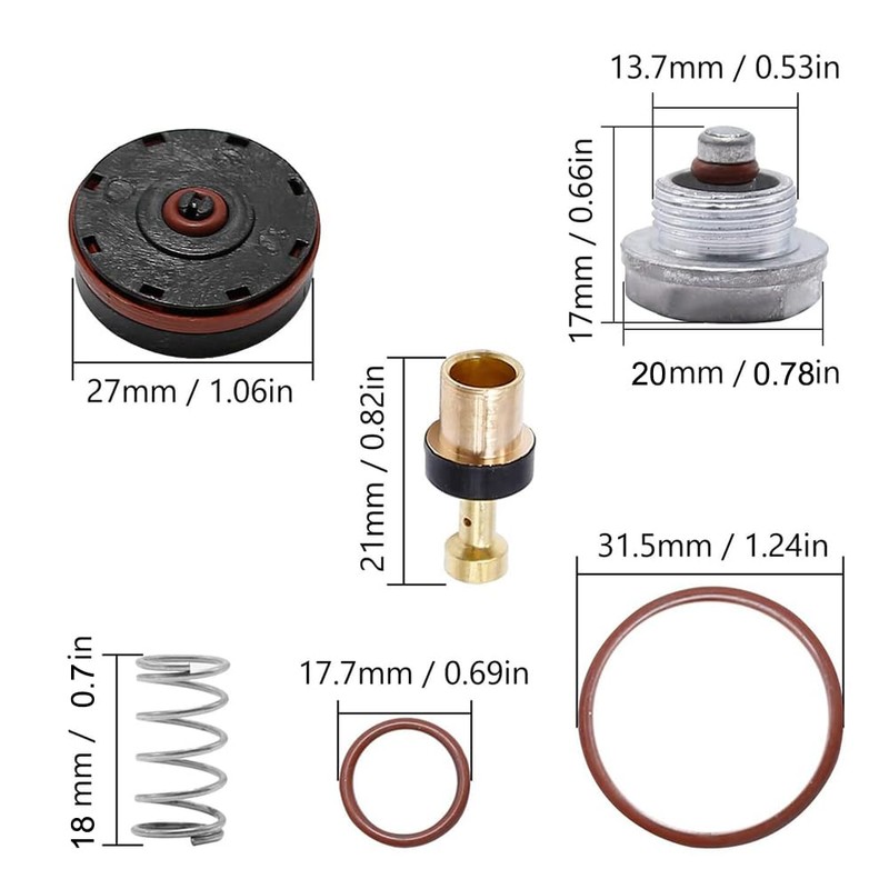 N008792 Regulator Repair Kit for Air Compressor, Compatible with Porter