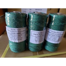 Ocean-natives Fishing Net Hanging Twine #36  Nylon Braided  Green / Commercial Fishing Twine