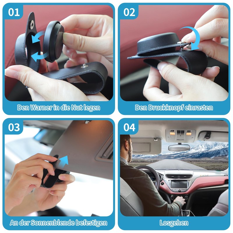 mylovetime Sun Visor Holder Compatible with Ooono Co-Driver No1, Holder