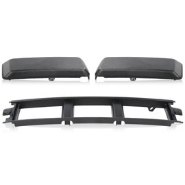 G-PLUS Front Bumper Lower Center Cover & Bumper Guards Pads End Caps, Compatible with Ford F150 2018 2019 2020 Replace For #JL3Z17B968BB