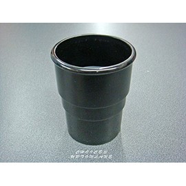 BLACK ROUND 68MM DOWN PIPE STRAIGHT CONNECTOR