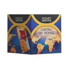 Cranio Creations - Pocket Memo Line - Capitals of the World, A New Way to Play and Learn with Memory, Edition in Italian Language