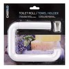 Chef Aid White Plastic Toilet Roll Holder, Everyday Basic that