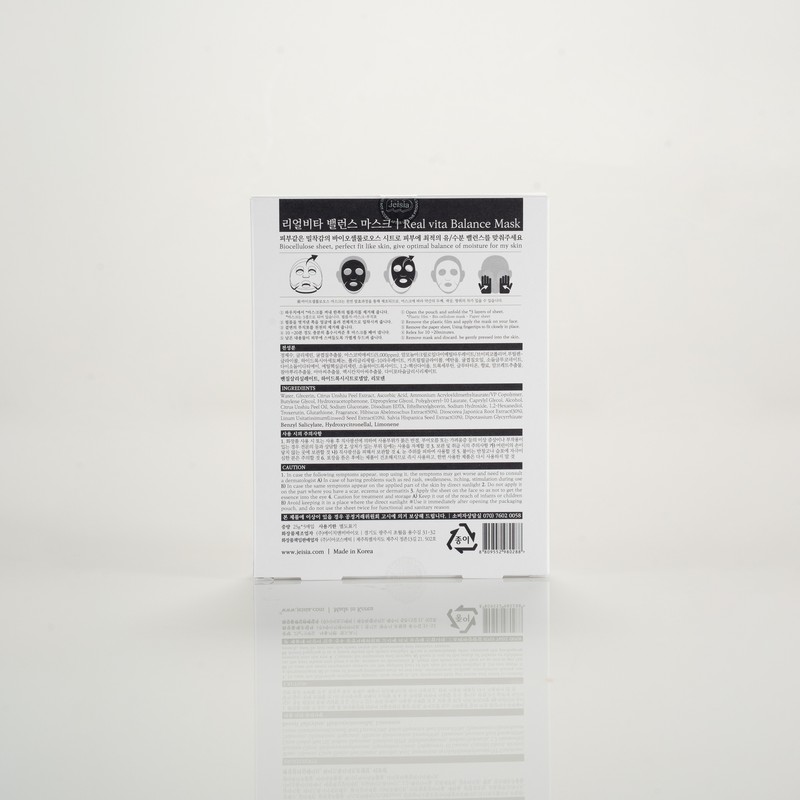 Jaysia Real Vita Balance Mask Pack Bio Cellulose / 제이시아