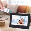 7Inch 1024*600HD Digital Photo Picture Frame Alarm Clock Player Album