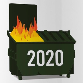 CafePress Dumpster Fire 20 Stainless Steel Water Bottle 1 1.0L (34 oz) Stainless Steel Water Bottle