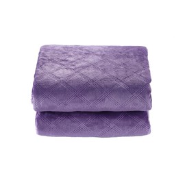 CREVENT Super Soft and Cozy Lightweight Fleece Baby Blankets for Boys and Girls/Kids/Infant/Newborns All Seasons(30"X40" Purple)