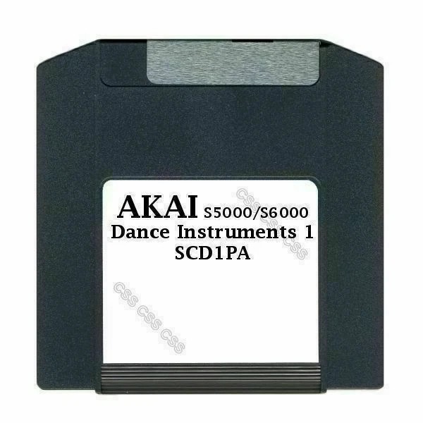 Akai S5000 / S6000 100MB Zip Disk Dance Instruments 1