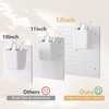 FZK Peg Board,36pcs Pegboard Kit, Includes 4 White Pegboard and
