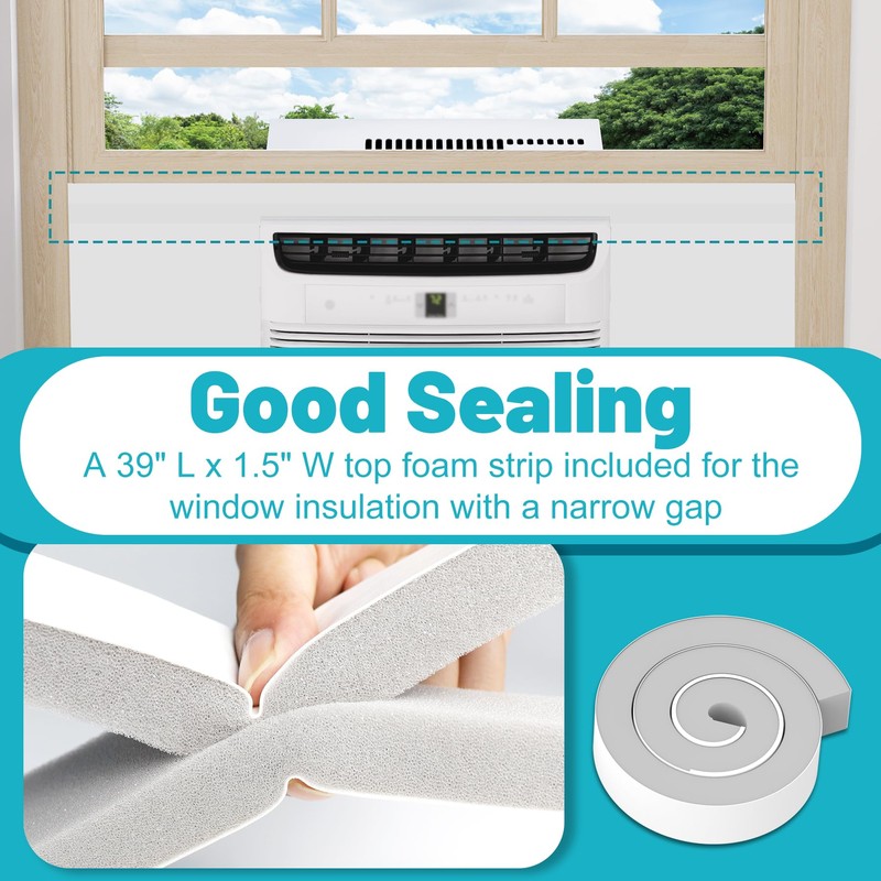 Chiligent Window AC Insulated Foam Panels with Aluminum Foil, Good