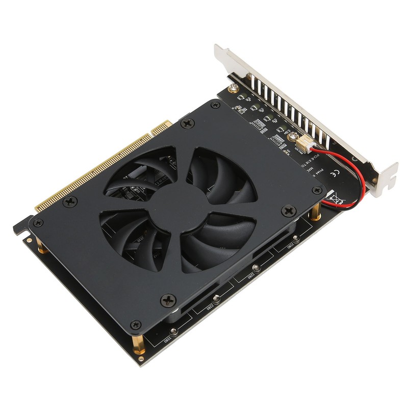 M.2 PCIE Adapter PCIe 4.0 X16 to 4 Port M.2